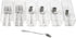 ihomecooker 6 Set Clear Plastic Junk Drawer Organizer, 9'' x 3'' for Kitchen and Vanity