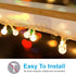 24 TidyHelper PCS Christmas Light Clips, Adhesive Hooks for Outdoor String Lights, Heavy Duty Cable Clips