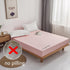Mohap Twin Fitted Bottom Sheet, Deep Pocket, No Pilling, Double Brushed Microfiber, Pink