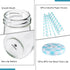 11oz Set 12 YEBODA Glass Milk Bottles with Reusable Metal Twist Lids and Straws for Beverage Glassware and Drinkware