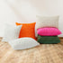 Soft Faux Fur Throw Pillow Covers 18x18, Plush Decorative Pillow Covers with 3D Diamond Pattern - Set of 2