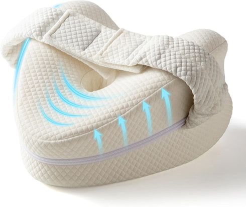 Knee Pillow for Side Sleepers, Hip Pain Relief Between Leg Pillow for Sciatica Support