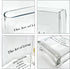 Aoderun Book Vase for Flowers Clear Glass Vase for Book Lovers Unique Flower Vase for Bookshelf Living Room