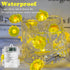 30 Sunflower String Lights Spring Fairy Lights, LED Copper String Lights with Remote Control & Battery Operated Novelty