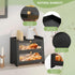Countertop, Medim-15.7" 9.5" 13" JANSNIMEN Double Layer Bread Box for Kitchen Large Breadbox Bread Container Storage