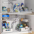 Under Sink Organizers and Storage, 2 Tier Sliding Cabinet Basket Organizer for Bathroom and Kitchen