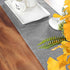 Gray Burlap Table Runner, Natural Imitated Linen 14 x 48 Inch for Party, Wedding, Baby Shower, Farmhouse Dining