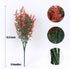 RECUTMS Artificial Lavender Flowers, 8 Bundles UV Resistant Faux Outdoor Plastic Greenery Shrubs for Kitchen, Home,