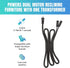 Dual Motor Power Supply Kit, Universally Compatible for Electric Reclining Furniture with Y Splitter Extension Cord