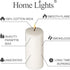 HomeLights Pillar Candles - 2.7x6 inch | 60 Hours Burning, 6 Count - White Unscented Smokeless Candles for Events