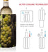 Vacu Vin Active Wine Cooler - Flexible Insulated Chiller for Standard Size Bottles, Premium Design
