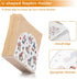 Caikeny 4th Napkin Holder for Tables Of July Gnomes Acrylic Napkins Holder Flowers Freestanding Tissue Dispenser Box