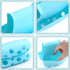 2 Pack Sponge Holder for Double-Sink - FineGood Saddle Caddy Brush Soap Organizer, Blue & Green