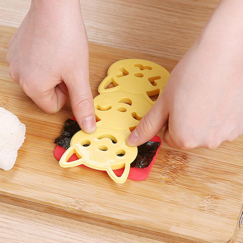 Rice Ball Maker - 3 Pack Onigiri & Sushi Mold Kit for Kids, Triangle Musubi Maker Press for Bento Box Accessories