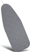 Duwee 12"x32" Heat Resistant Metallic Ironing Board Cover, Durable Thick Felt Padding with Elastic Cord, Geometric