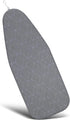 Duwee 12"x32" Heat Resistant Metallic Ironing Board Cover, Durable Thick Felt Padding with Elastic Cord, Geometric