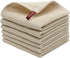 Mia'sDream Natural Cotton Dish Cloths, Absorbent Waffle Weave Kitchen Towels, 12x12 inch, 6 Pack (Beige)