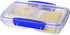 Sistema KLIP IT Split Food Storage Container, Small, 11.8 oz./0.3 L, Clear/Blue