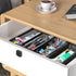 2PCS Drawer Organizer, Mesh Drawer Organizer for Kitchen, Utensil with Interlocking Arm for Cosmetic, Flatware