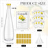 6 Set 11 oz 330 ml Set Maxcheck Lemoncello Glass Wine Bottles with Labels Stickers Airtight Empty Clear Liquor Bottles