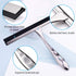 Stainless Steel Shower Squeegee, 14 Inch for Shower Doors, Bathroom, Mirrors, Tiles, Car Windows with 2 Hooks (Silver)