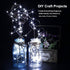 YKB 12 PCS White LED Fairy String Lights, Battery Powered, 20 Micro LEDs on 3.3ft Silvery Copper Wire