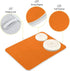 Orange Halloween Day Dish Drying Mat for Kitchen Counter, Absorbent Microfiber Drying Dish Pad, 16 x 18 Inch