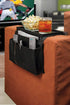 Dependable Industries Essentials Sofa Armrest Organizer with Table, 5 Pockets, Anti-Slip Bottom