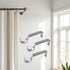 IHRDNNR Adjustable Curtain Rod Holders, Heavy Duty Silver Brackets for 7/8 or 1 Inch Rods, Set of 3