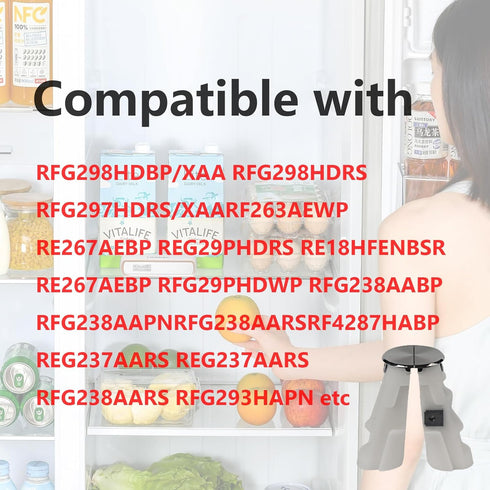 DA61-07540A DA61-08247A Freezer Door Handle Support Kit - Refrigerator Replacement Handles Compatible with Samsung