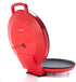 Zenith Versa Grill Non-Stick Pizza Maker Machine - Electric Indoor Grill, Calzone Maker, Red