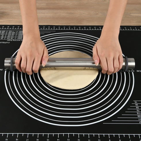 Extra Large Non-slip Silicone Pastry Mat 28'' x 20'' - Non Stick Baking Mat for Dough Rolling and Kneading
