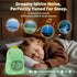Dinosaurs Alarm Clock with Night Light for Kids with Sleep Training and Sound Machine, Rechargeable Silicone Lamp OK