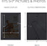 Langdon House 5x7 Picture Frames (Black, 12 Pack), Contemporary Frame Set, Wall Mount or Table Top