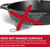 Cast Iron Scrub Brush & Scraper, Heavy Duty Dish Scrubber Brush for Cast Iron Skillets by Chef Master 90058