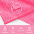 12 Pack, 12x12 Inch, Set HOMEXCEL Microfiber Washcloths Highly Absorbent and Soft Face Towel, Multi-Purpose Wash Cloths