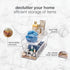 Madesmart 2-Tier Plastic Multipurpose Organizer with Divided Slide-Out Storage Bins for Under Sink and Cabinet