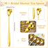 Qinyoung 50 Sets Bridal Shower Tea Party Favors for Guests Party Heart Infuser Spoon Steeper for Loose Tea with Thank