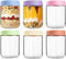 Overnight Oats Containers with Lids, 16oz Wide Mouth Mason Jars with Lids,