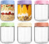Overnight Oats Containers with Lids, 16oz Wide Mouth Mason Jars with Lids,