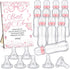 TrelaCo Cool Baby Shower Games Bottle Chug Sign and 12 Pcs Baby Bottle
