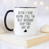 YouNique Designs 1 Year Anniversary Coffee Mug for Him, 11 Ounces, Black Handle