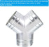 PATIKIL 6 Inch 3 Way Duct Splitter, Y Connector Air Vent Duct Hose Adapter for Dryer Exhaust Fan Vent Systems HVAC