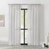 Weathershield Insulated Sheer Rod Pocket Curtain Panel - 50 x 84 in White