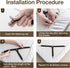 JELLYMONI Adjustable Bed Sheet Straps, Elastic Fasteners with Metal Clips, Fitted Holders for Mattress Cover, Sofa