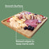 BambooMN Organic Bamboo Serving Tray, 11"x5.5"x0.6" - Ideal for Vanity, Tea Serving, Appetizers, Charcuterie