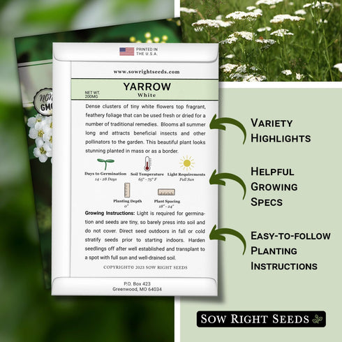 Sow Right Seeds - Large Medicinal Herb Seed Collection for Planting - Chamomile, Echinacea, Lavender, Mint, Lovage