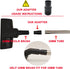 EZ SPARES Vacuum Hose Adapter Kit, 35mm to 32mm & 32mm to 35mm, Compatible with Normal Round Interface