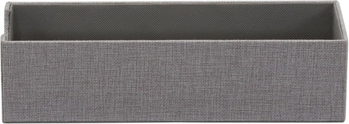 Grey Deep Drawer Organizer Box for Storage by Household Essentials | 12 in x 4 in x 3.13, Silver