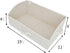 GRANNY SAYS Shelf Storage Baskets, Clothes Storage Bin, Organizer and Storage Bins, Jumbo Trapezoid Boxes, Pearl White,